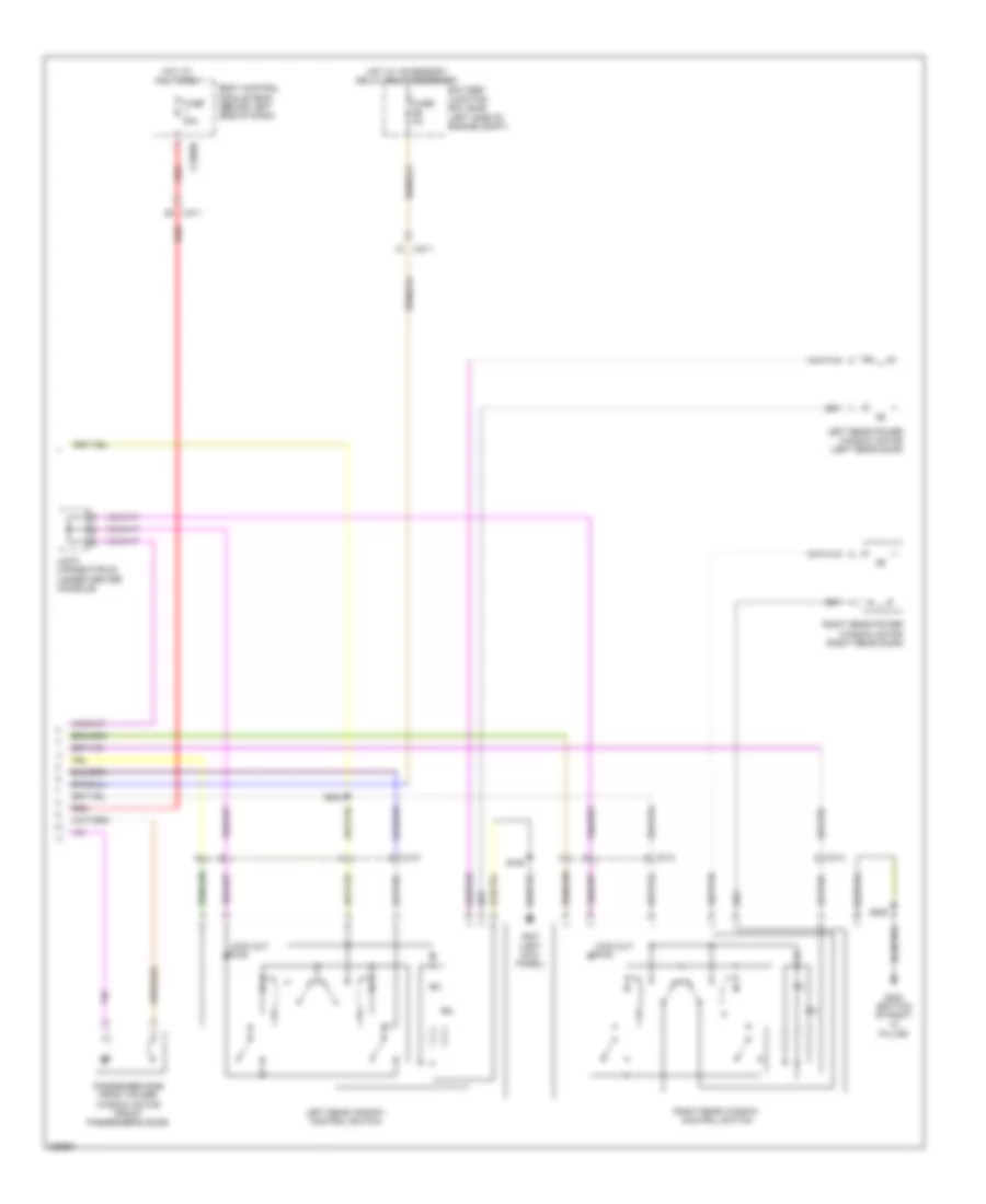 Power Windows Wiring Diagram (2 of 2) for Ford Flex Limited 2013