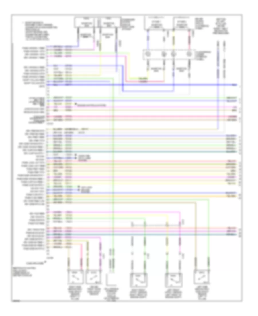 Supplemental Restraints Wiring Diagram 1 of 3 for Ford Flex Limited 2013