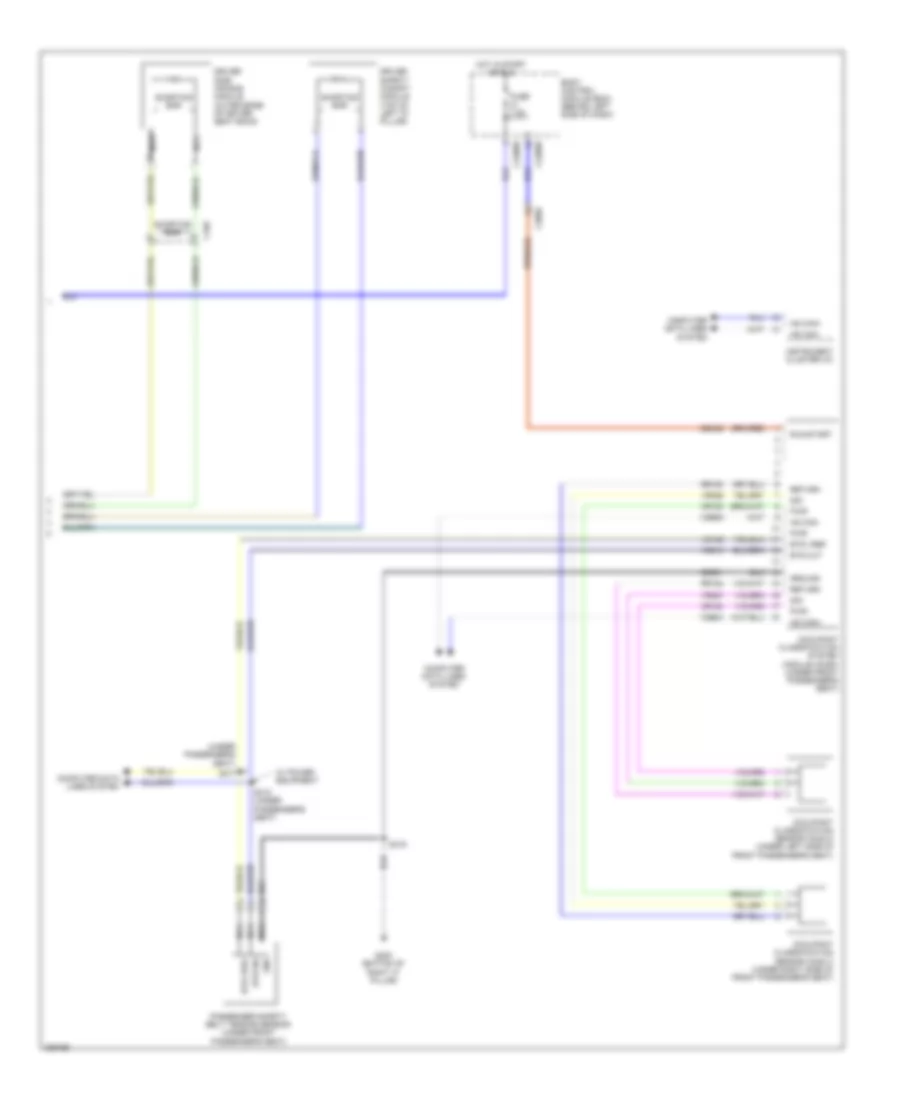 Supplemental Restraints Wiring Diagram 3 of 3 for Ford Flex Limited 2013