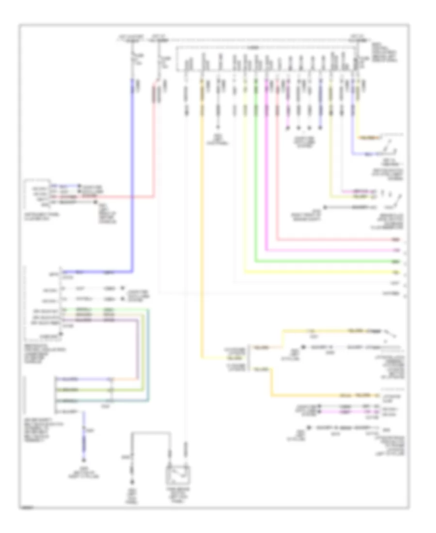 Chime Wiring Diagram 1 of 2 for Ford Flex Limited 2013
