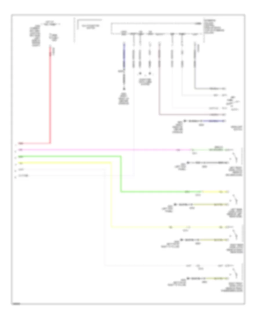 Chime Wiring Diagram (2 of 2) for Ford Flex Limited 2013