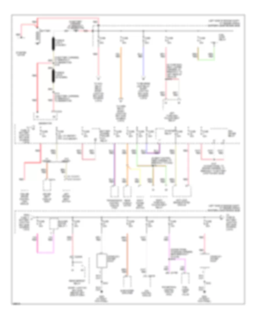 Power Distribution Wiring Diagram 1 of 6 for Ford Explorer Sport Trac 2009