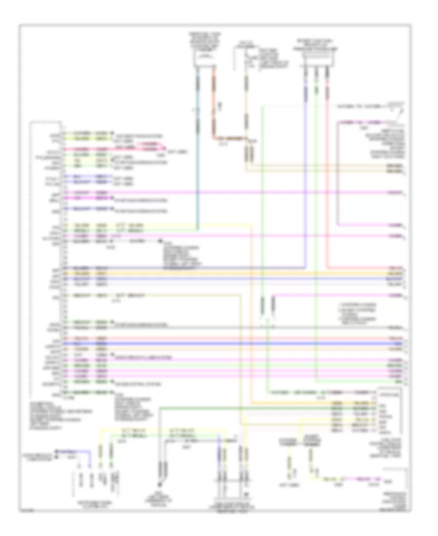 5.4L, Engine Performance Wiring Diagram, without Torqshift (1 of 5) for Ford Econoline E150 2011