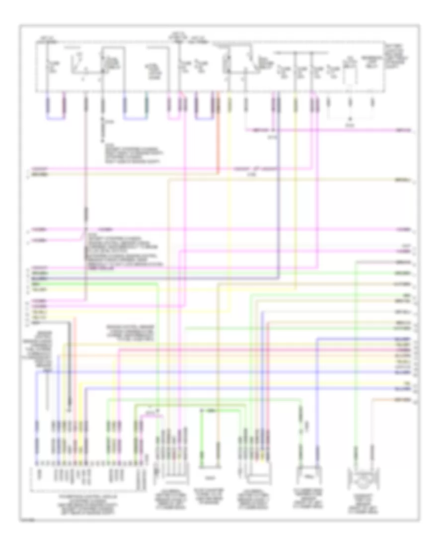 5.4L, Engine Performance Wiring Diagram, without Torqshift (4 of 5) for Ford Econoline E150 2011