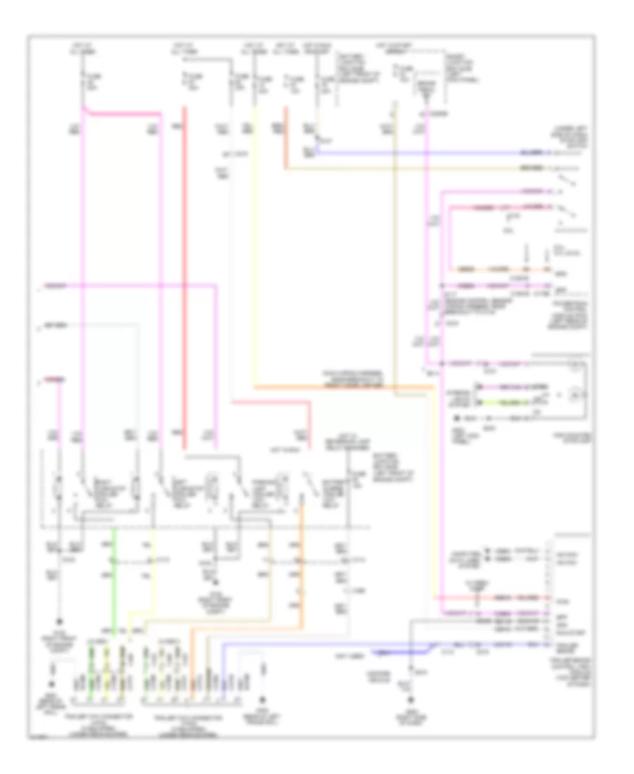 Exterior Lamps Wiring Diagram 2 of 2 for Ford Econoline E150 2011