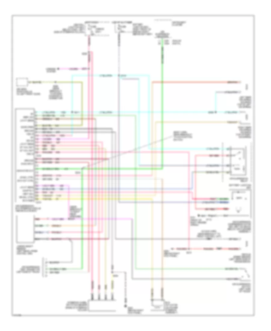 Electronic Suspension Wiring Diagram for Ford Crown Victoria Police Interceptor 2000