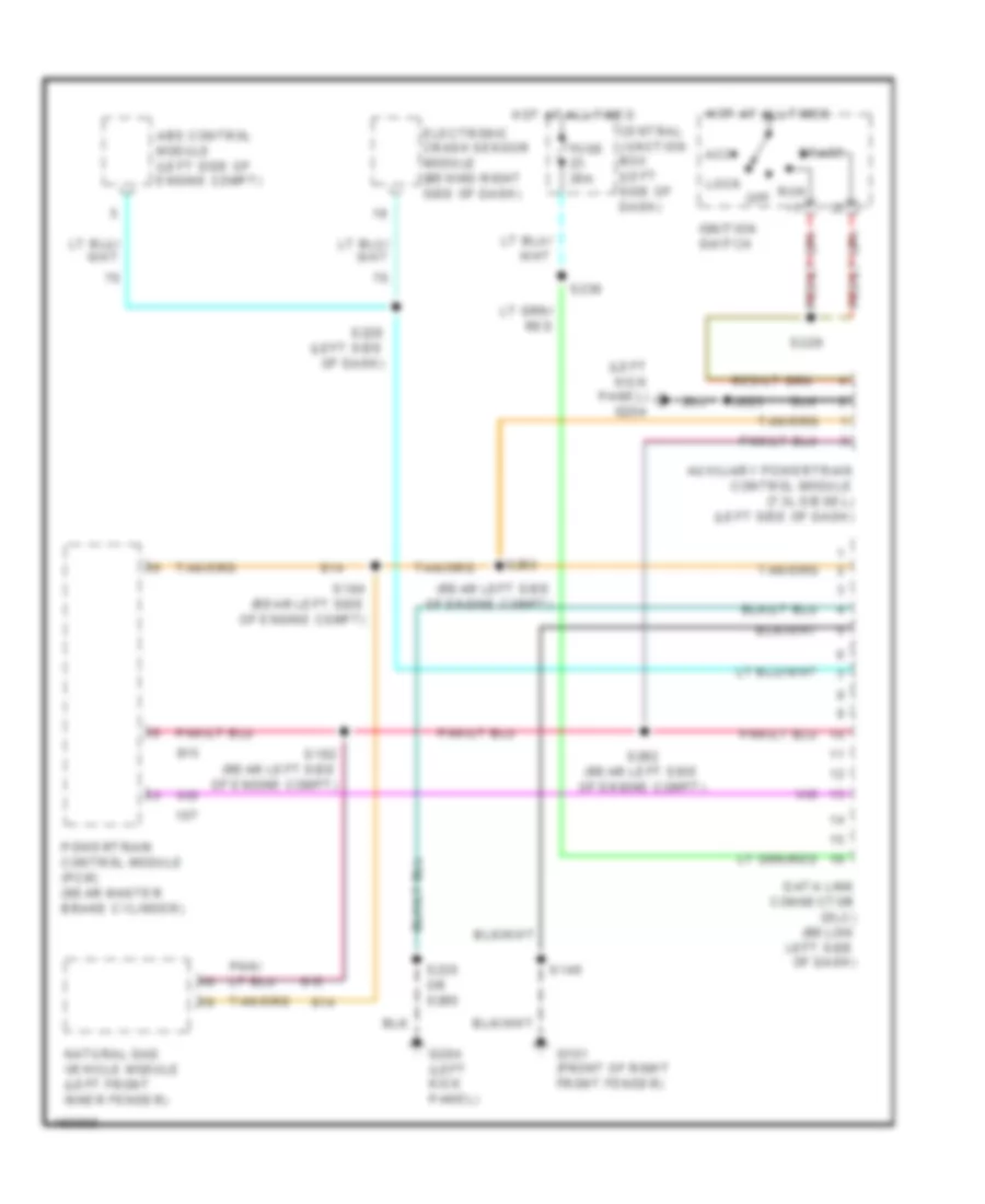 Computer Data Lines Wiring Diagram for Ford Cutaway E350 Super Duty 2002
