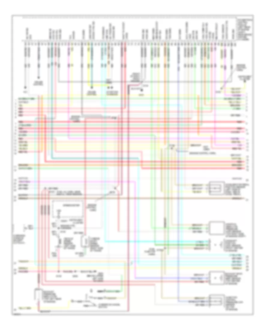 7.3L DI Turbo Diesel, Engine Performance Wiring Diagram, Except California (2 of 3) for Ford Cutaway E350 Super Duty 2002