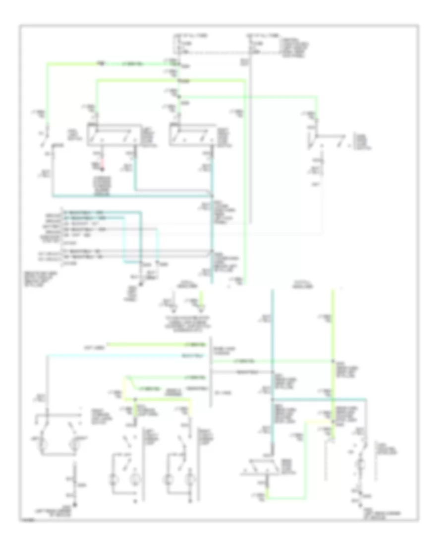 Courtesy Lamps Wiring Diagram, Except Cutaway with Entertainment System (1 of 2) for Ford Cutaway E350 Super Duty 2002