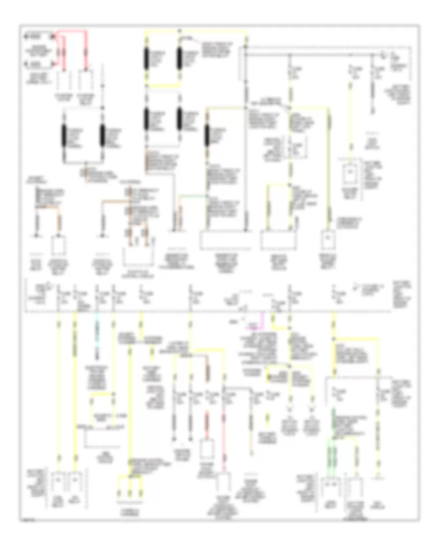 Power Distribution Wiring Diagram 1 of 5 for Ford Cutaway E350 Super Duty 2002
