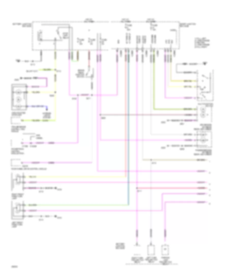 Exterior Lamps Wiring Diagram, without Box (1 of 2) for Ford F450 Super Duty 2009