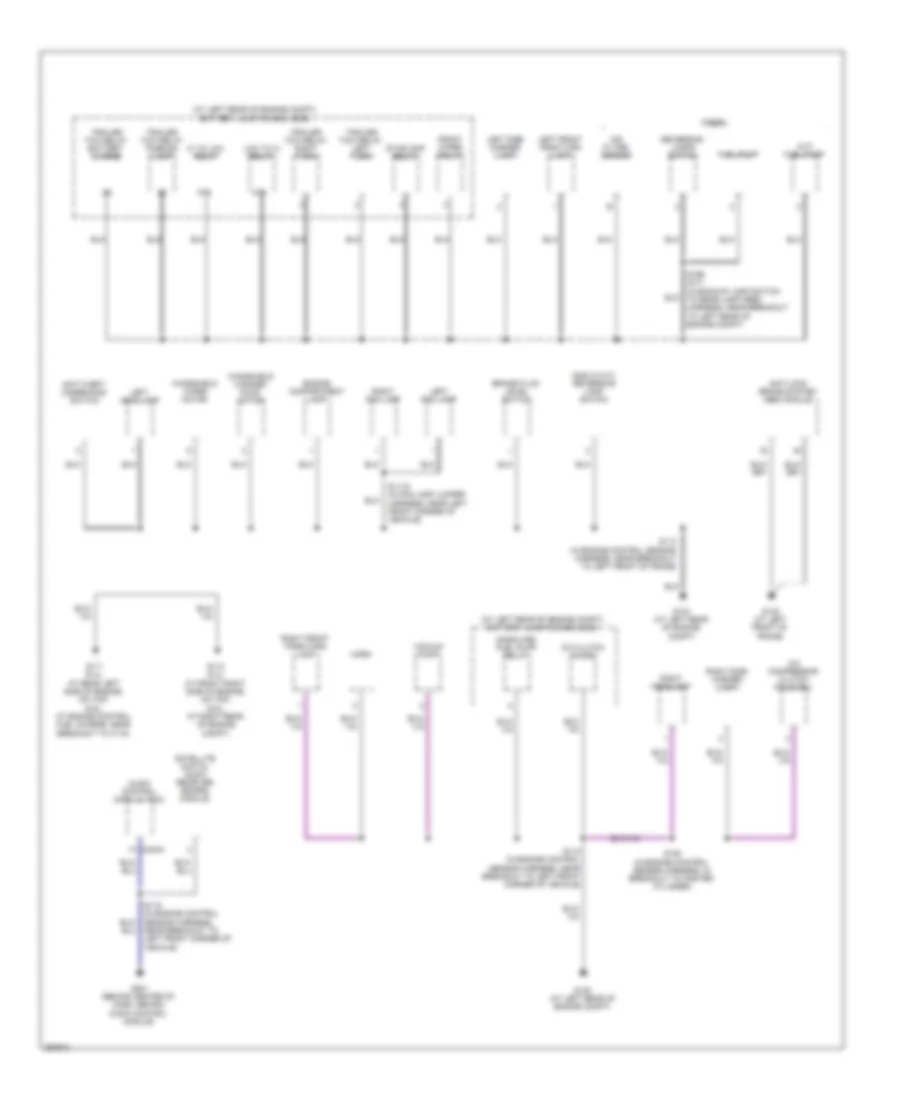 Ground Distribution Wiring Diagram (2 of 5) for Ford F450 Super Duty 2009