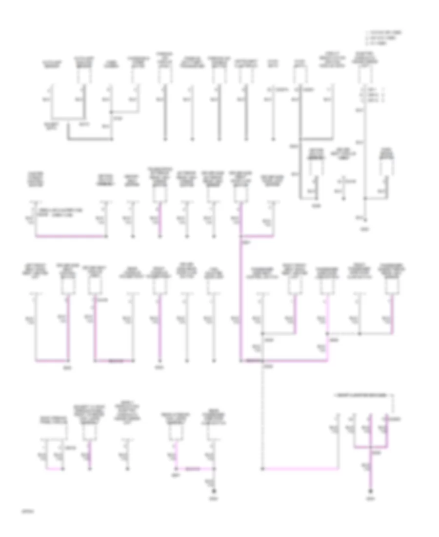 Ground Distribution Wiring Diagram (4 of 5) for Ford F450 Super Duty 2009