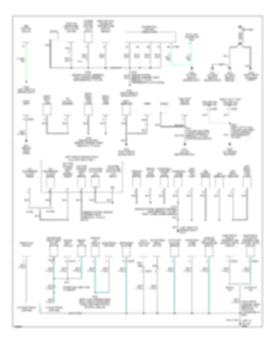Ground Distribution Wiring Diagram 1 of 3 for Ford Pickup F150 2004