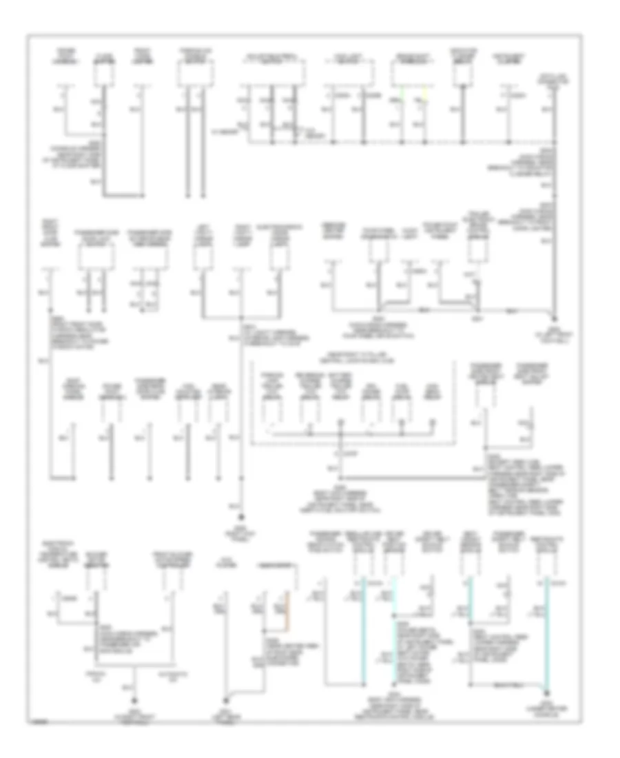 Ground Distribution Wiring Diagram (2 of 3) for Ford Pickup F150 2004