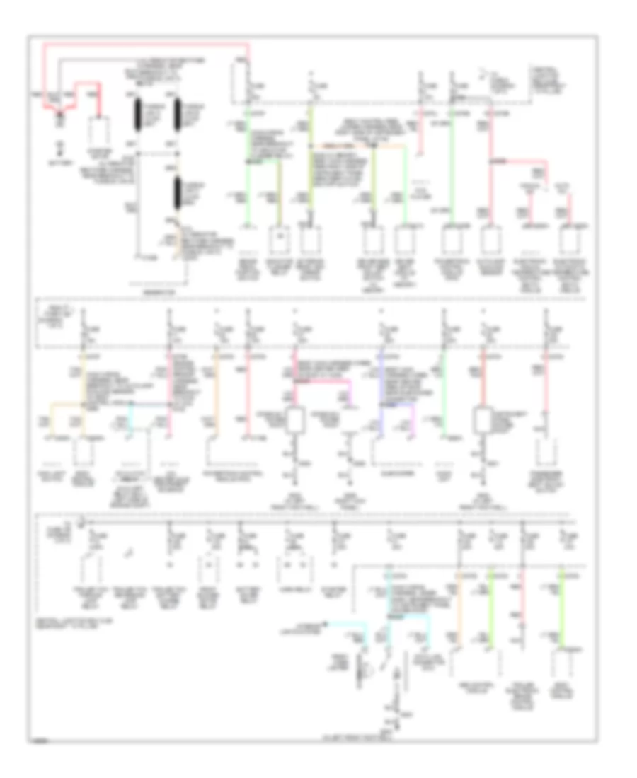 Power Distribution Wiring Diagram 1 of 3 for Ford Pickup F150 2004