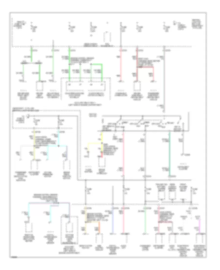 Power Distribution Wiring Diagram (2 of 3) for Ford Pickup F150 2004