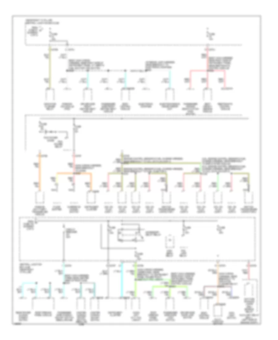 Power Distribution Wiring Diagram 3 of 3 for Ford Pickup F150 2004