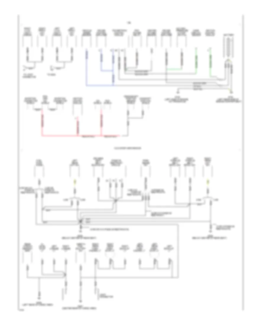 Ground Distribution Wiring Diagram 3 of 4 for Ford Escort LX 1994