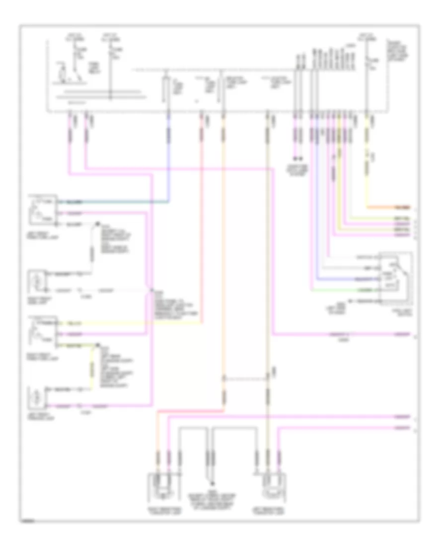 Exterior Lamps Wiring Diagram 1 of 2 for Ford Fusion Hybrid 2012