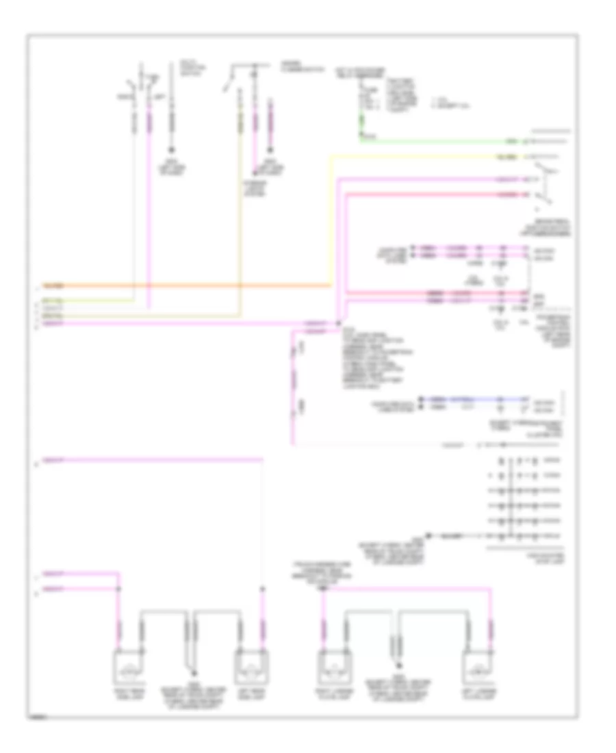 Exterior Lamps Wiring Diagram (2 of 2) for Ford Fusion Hybrid 2012