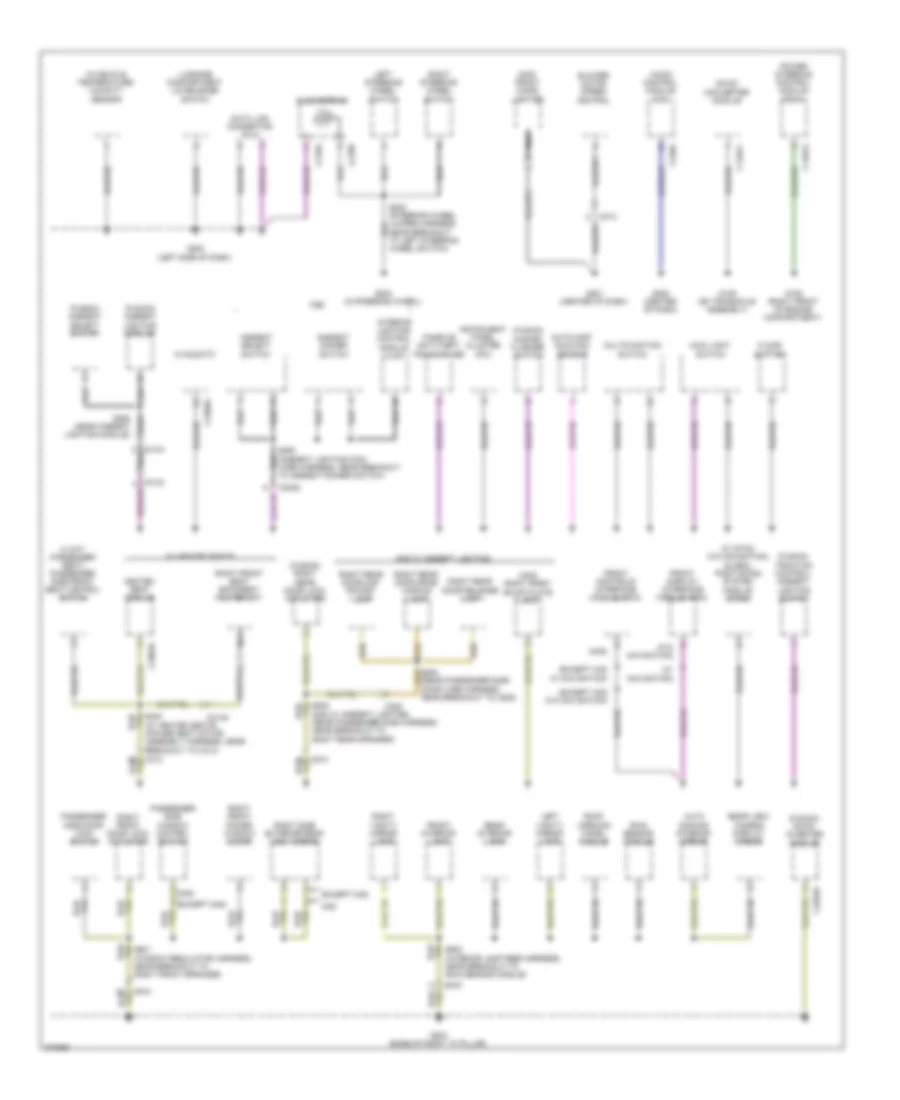 Ground Distribution Wiring Diagram, Hybrid (1 of 3) for Ford Fusion Hybrid 2012