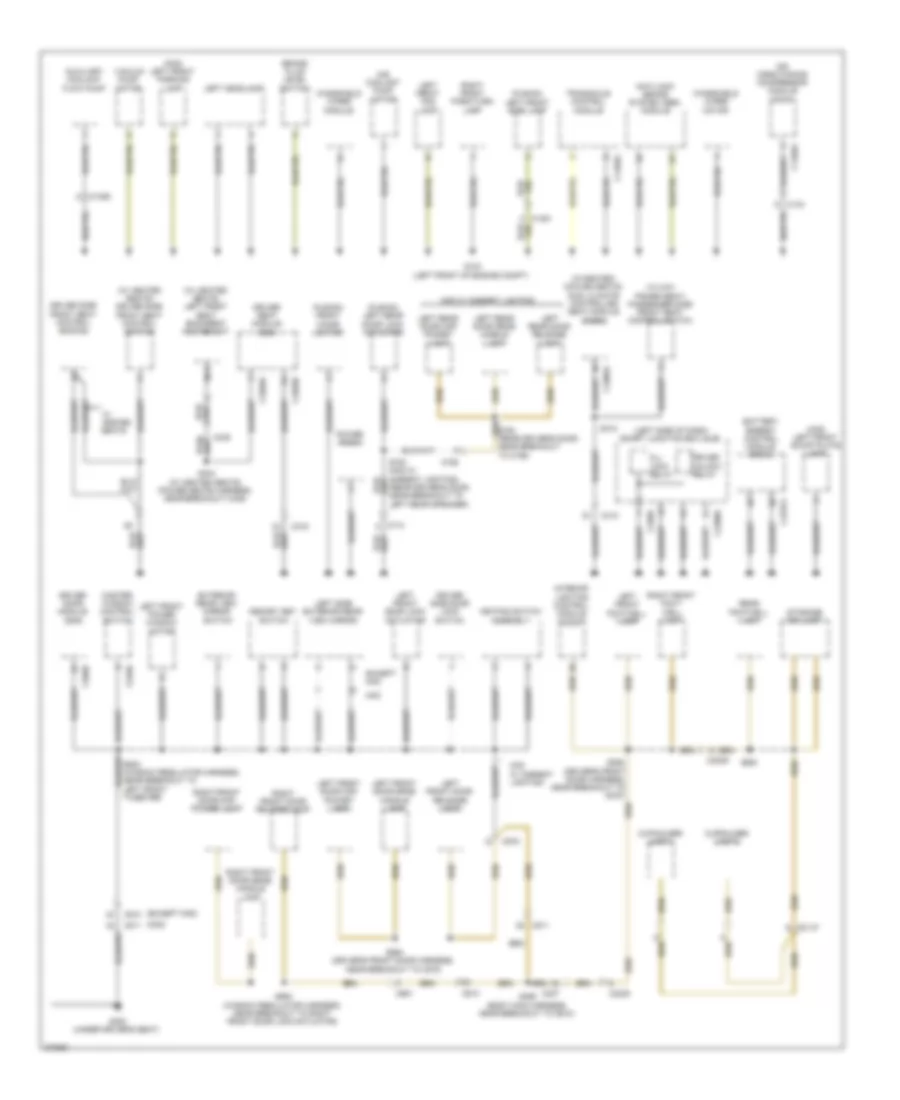 Ground Distribution Wiring Diagram, Hybrid (2 of 3) for Ford Fusion Hybrid 2012