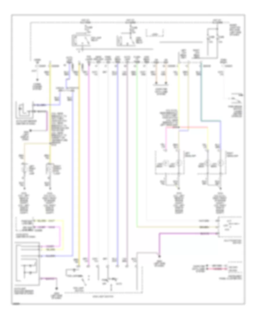 Headlights Wiring Diagram, Except Hybrid without High Intensity Gas Discharge Headlights for Ford Fusion Hybrid 2012