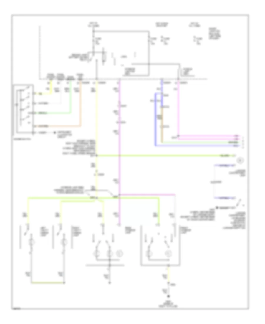 Courtesy Lamps Wiring Diagram 1 of 2 for Ford Fusion Hybrid 2012