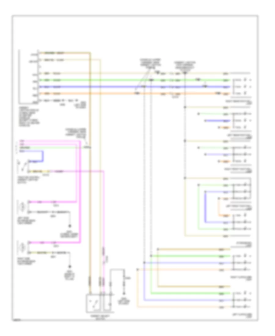 Courtesy Lamps Wiring Diagram (2 of 2) for Ford Fusion Hybrid 2012