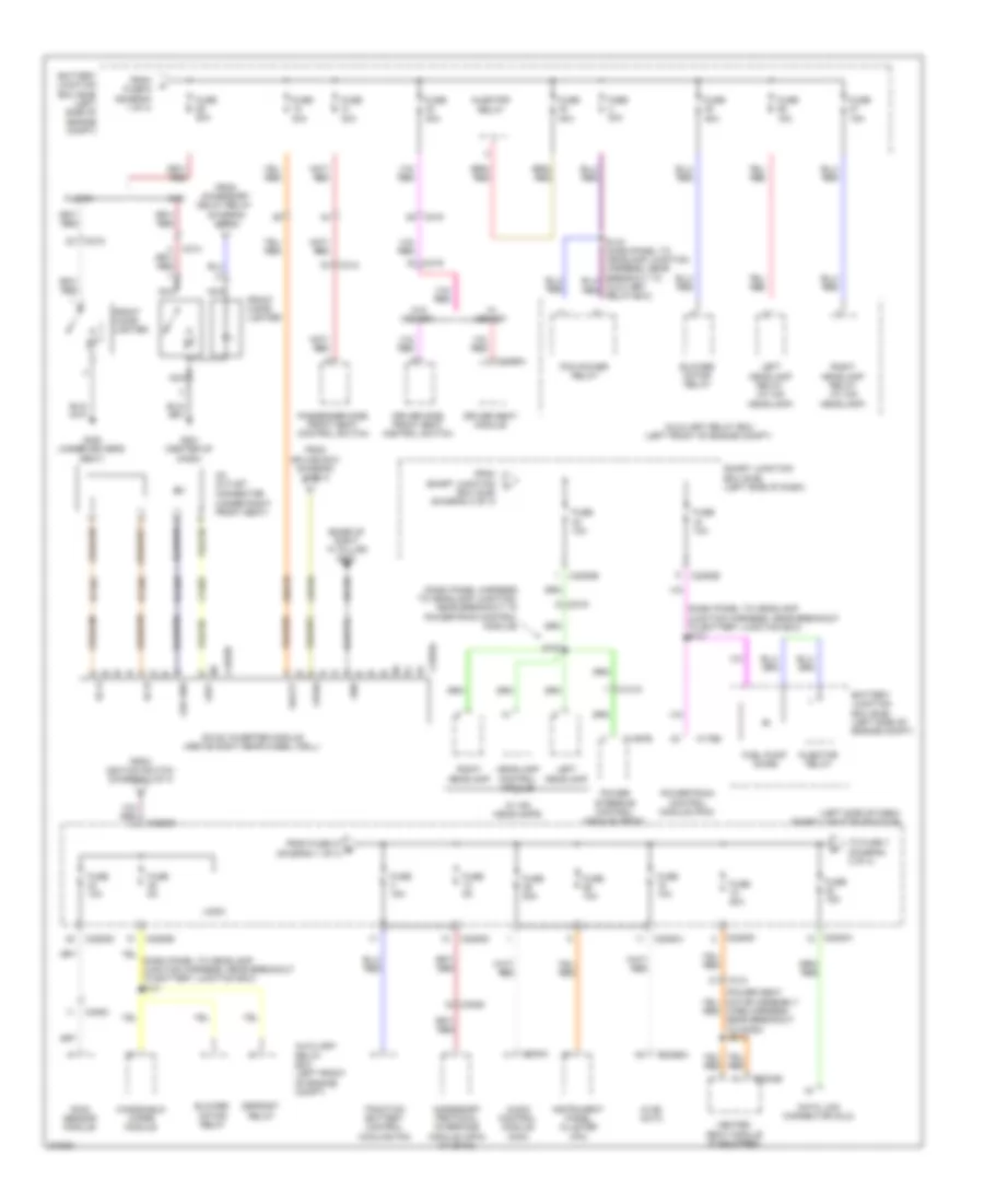Power Distribution Wiring Diagram, Hybrid (2 of 4) for Ford Fusion Hybrid 2012