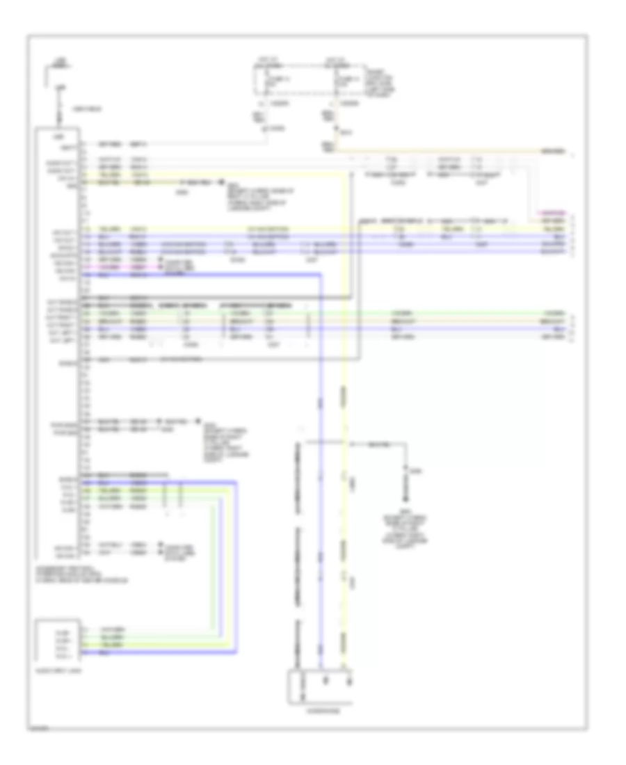 SYNC Radio Wiring Diagram 1 of 2 for Ford Fusion Hybrid 2012