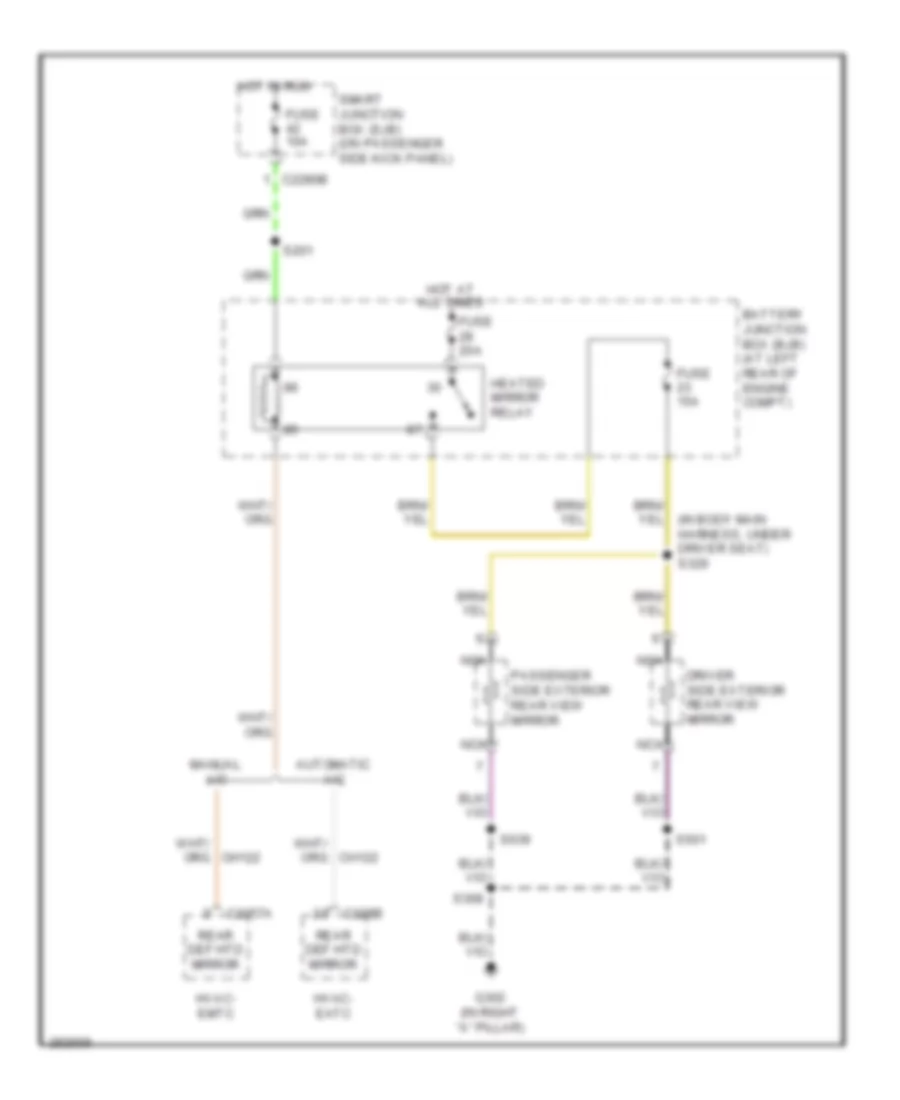 Defoggers Wiring Diagram for Ford F550 Super Duty 2009