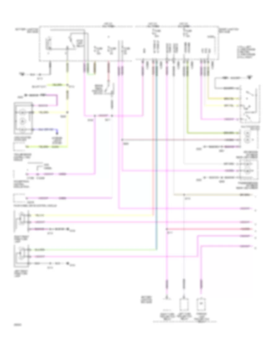 Exterior Lamps Wiring Diagram without Box 1 of 2 for Ford F550 Super Duty 2009