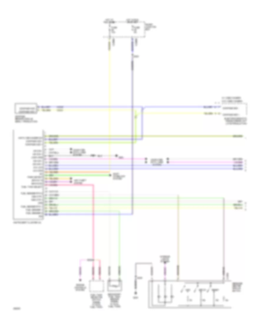 Instrument Cluster Wiring Diagram 1 of 2 for Ford F550 Super Duty 2009