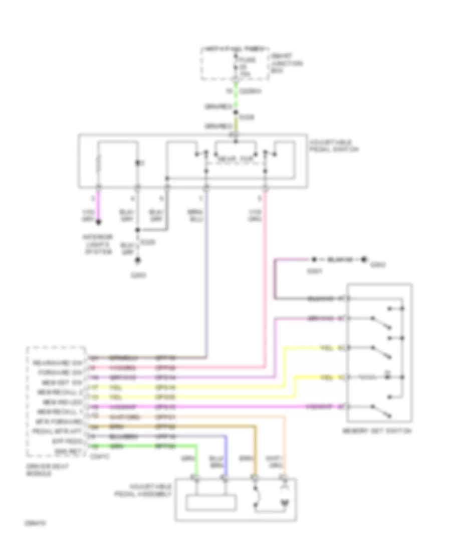 Adjustable Pedal Wiring Diagram for Ford F550 Super Duty 2009