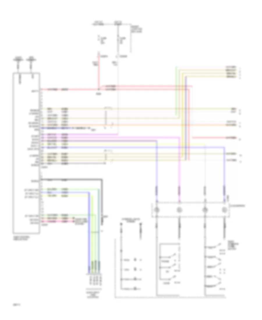 Navigation Wiring Diagram 1 of 2 for Ford F550 Super Duty 2009