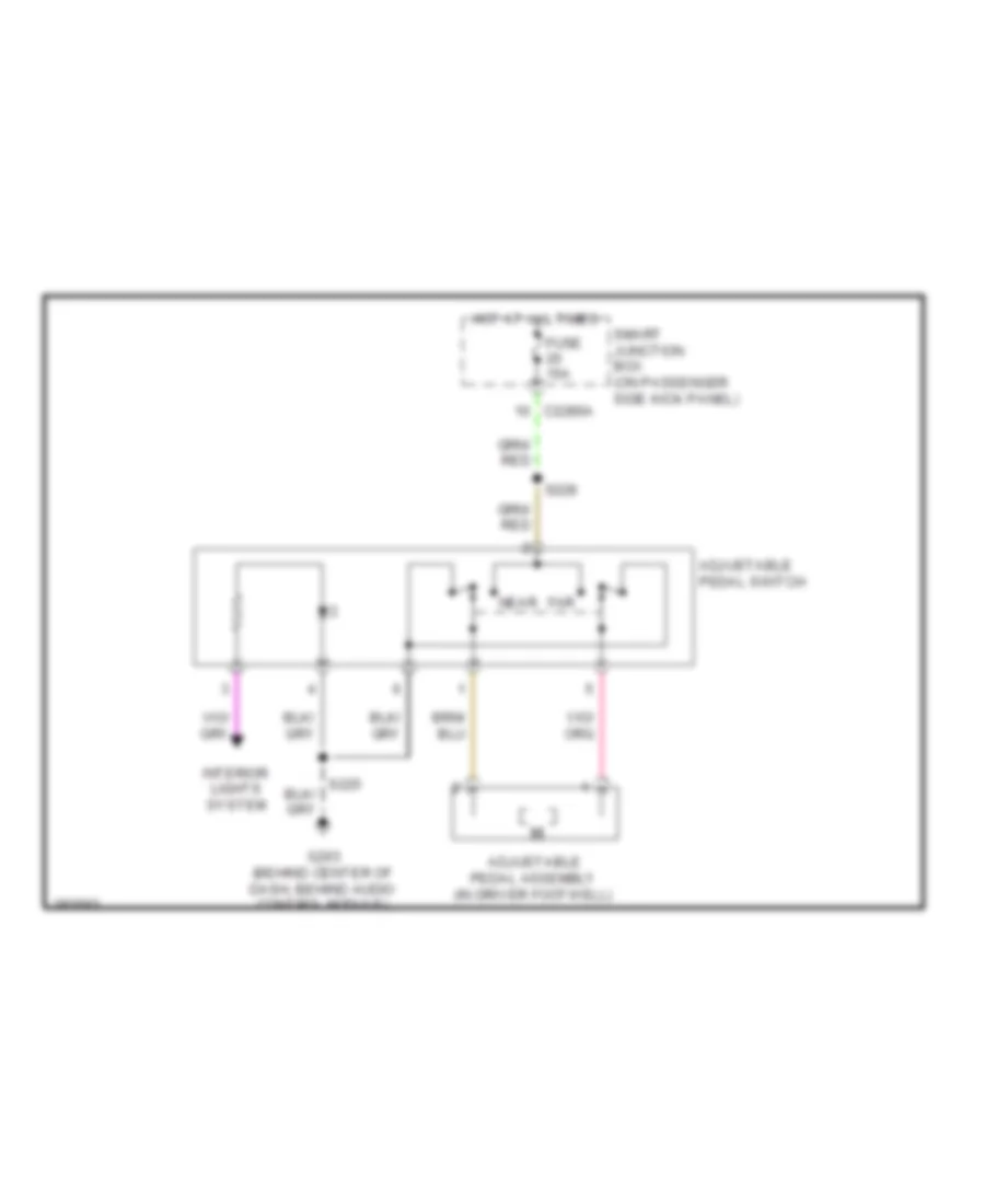 Adjustable Pedal Wiring Diagram for Ford F550 Super Duty 2009