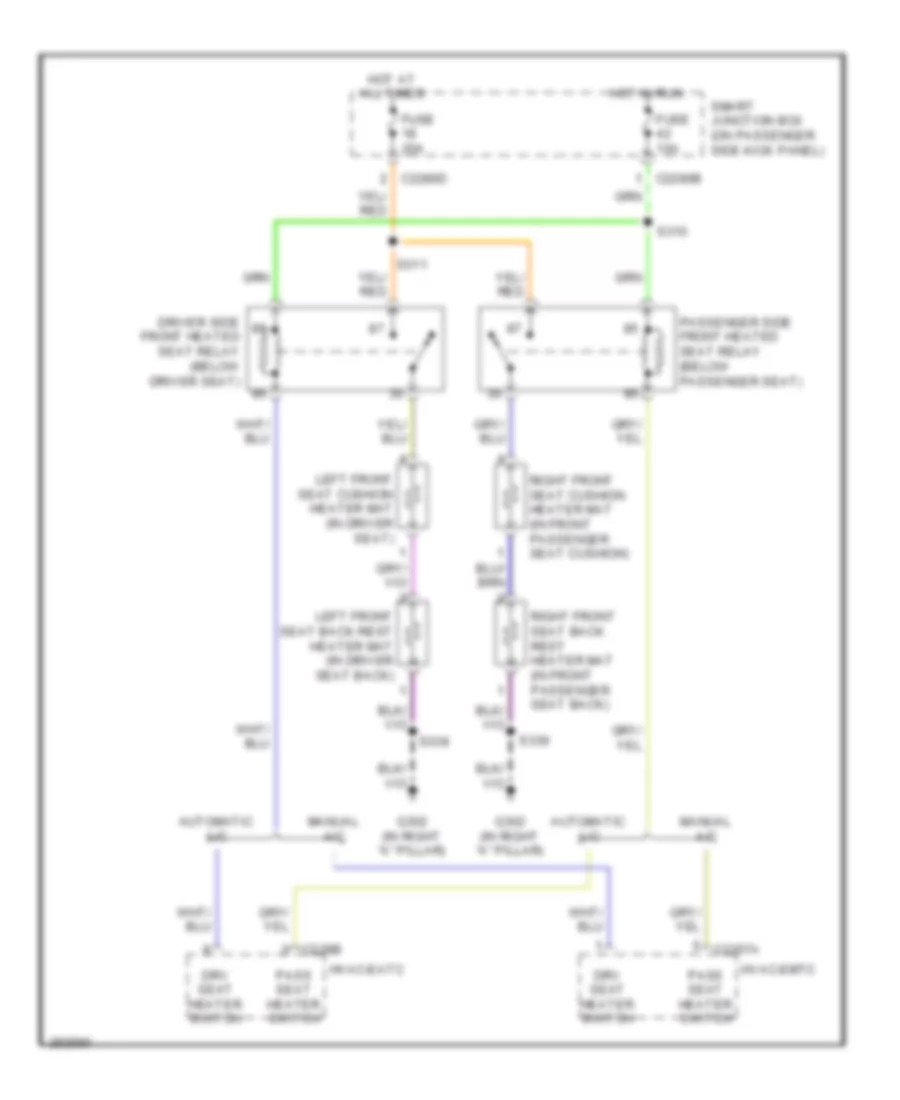 Heated Seats Wiring Diagram for Ford F550 Super Duty 2009