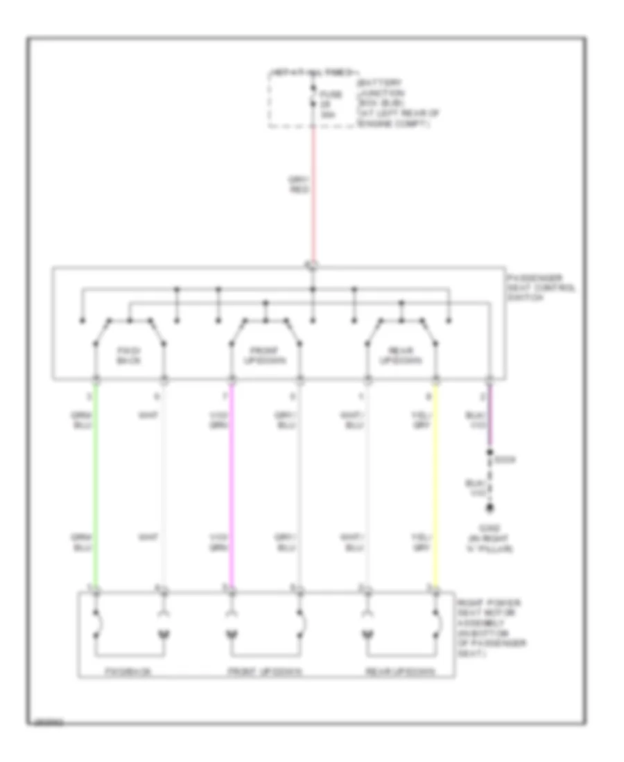 Passenger Power Seat Wiring Diagram for Ford F550 Super Duty 2009