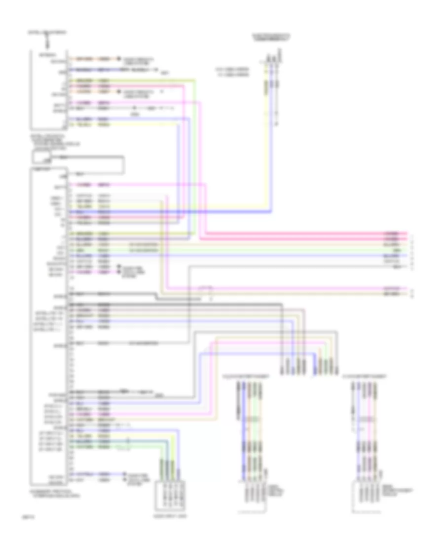 SYNC Radio Wiring Diagram 1 of 2 for Ford F550 Super Duty 2009