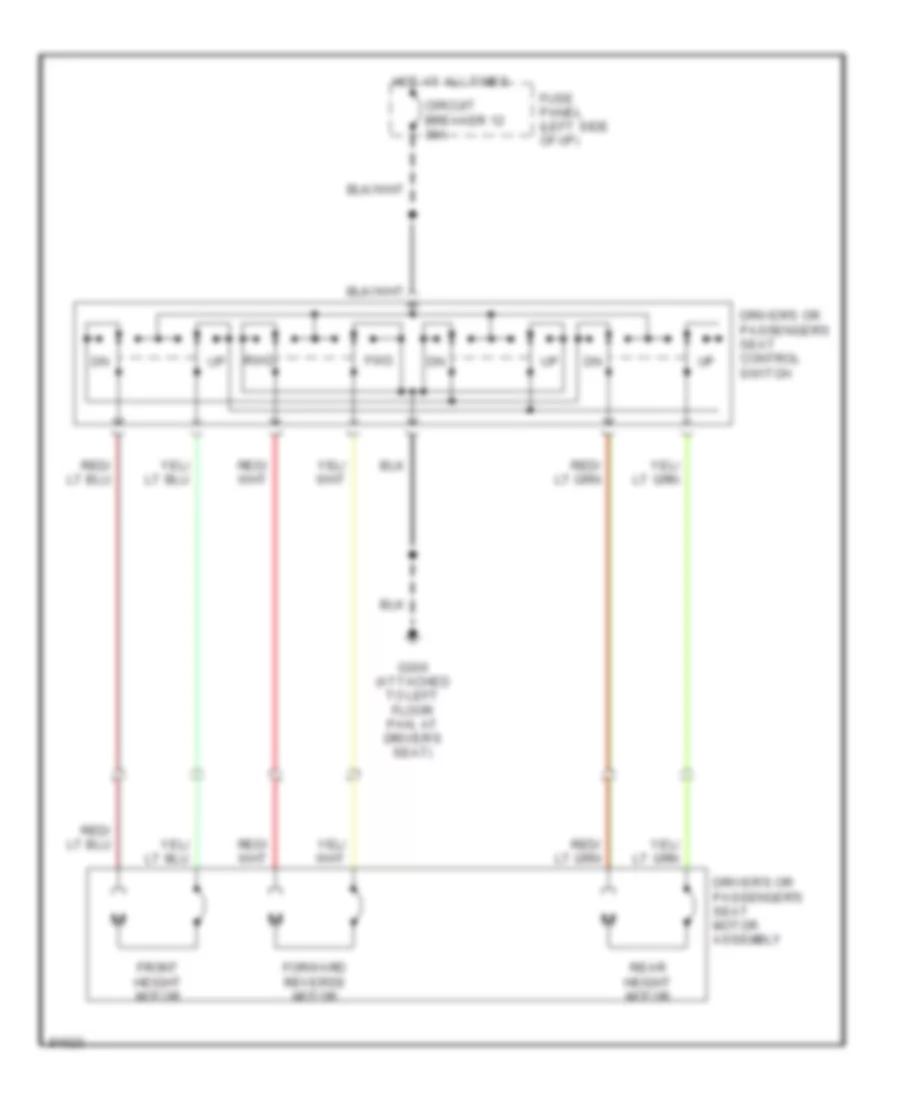 Power Seat Wiring Diagrams for Ford LTD Crown Victoria S 1990