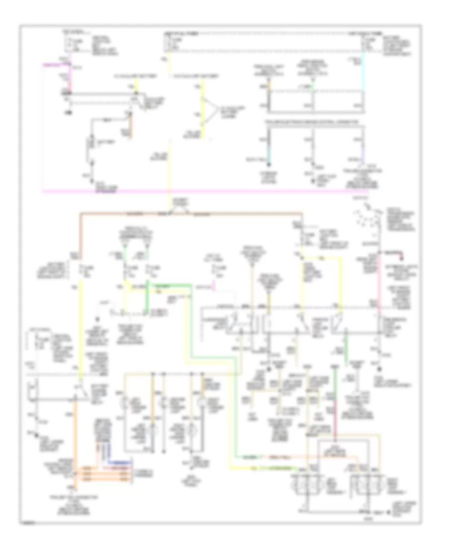 Exterior Lamps Wiring Diagram without Stripped Chassis 2 of 2 for Ford E450 Super Duty 2002