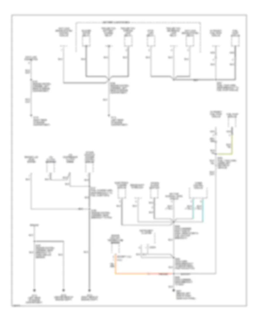 Ground Distribution Wiring Diagram with Stripped Chassis for Ford E450 Super Duty 2002