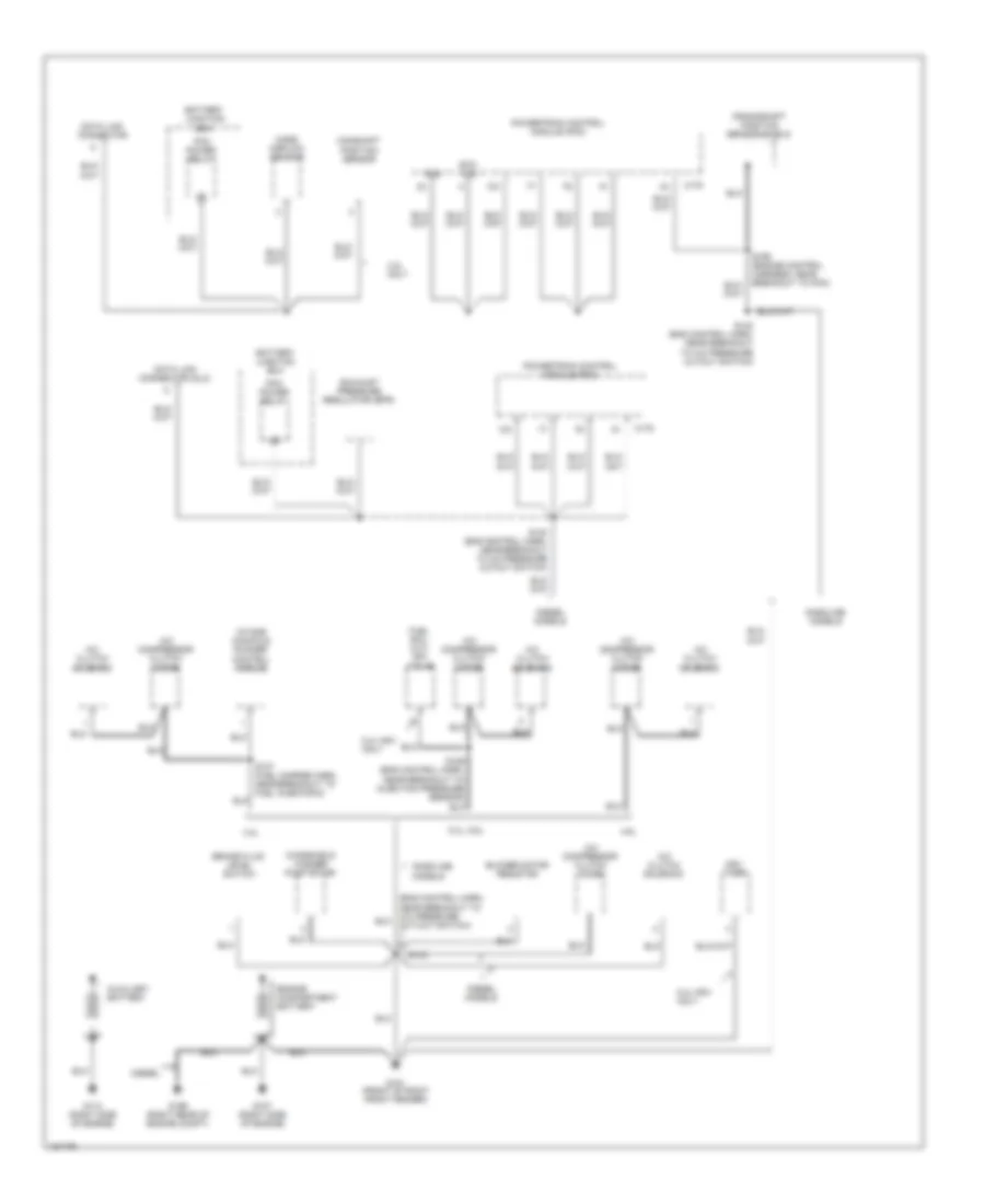 Ground Distribution Wiring Diagram without Stripped Chassis 1 of 4 for Ford E450 Super Duty 2002
