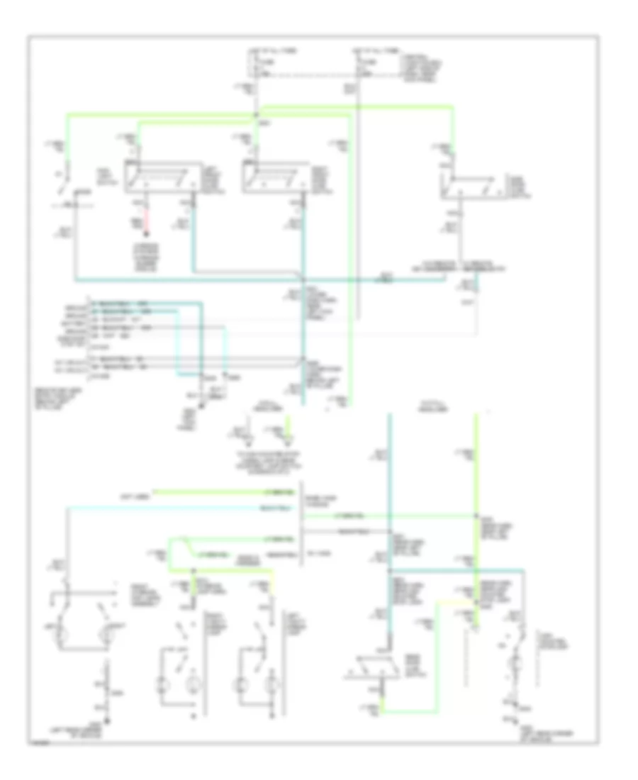 Courtesy Lamps Wiring Diagram, Except Cutaway without Entertainment System (1 of 2) for Ford E450 Super Duty 2002
