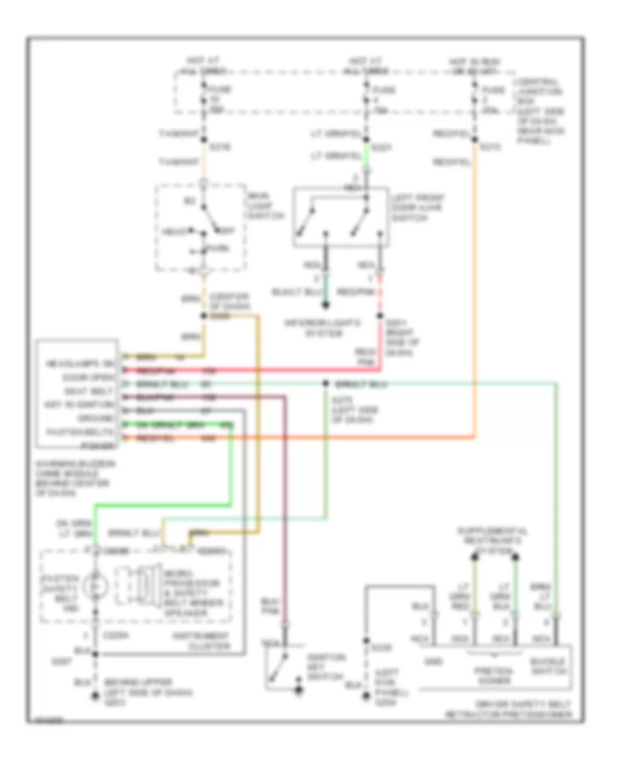 Warning Systems Wiring Diagram for Ford E450 Super Duty 2002