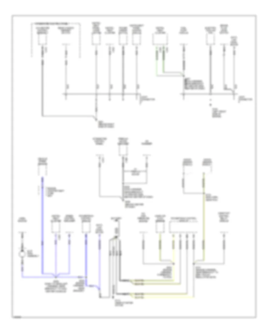 Ground Distribution Wiring Diagram 2 of 3 for Ford Escort LX 1998