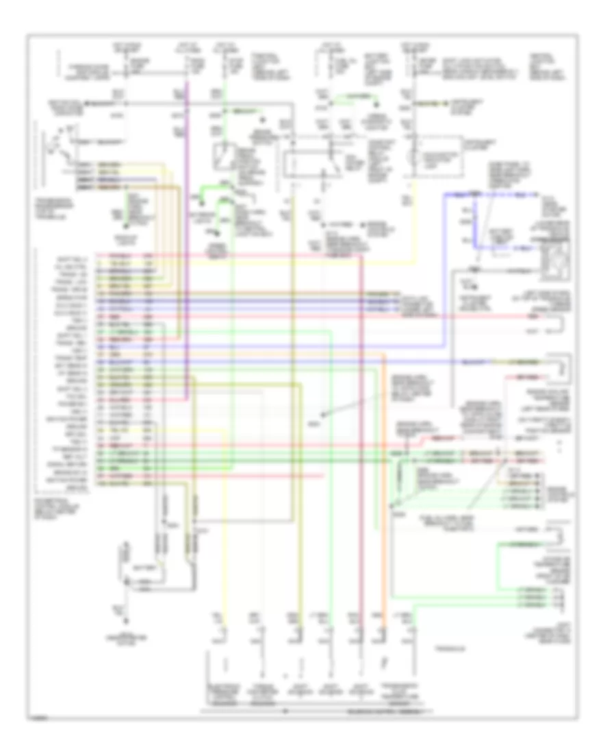 Transmission Wiring Diagram for Ford Escort LX 1998