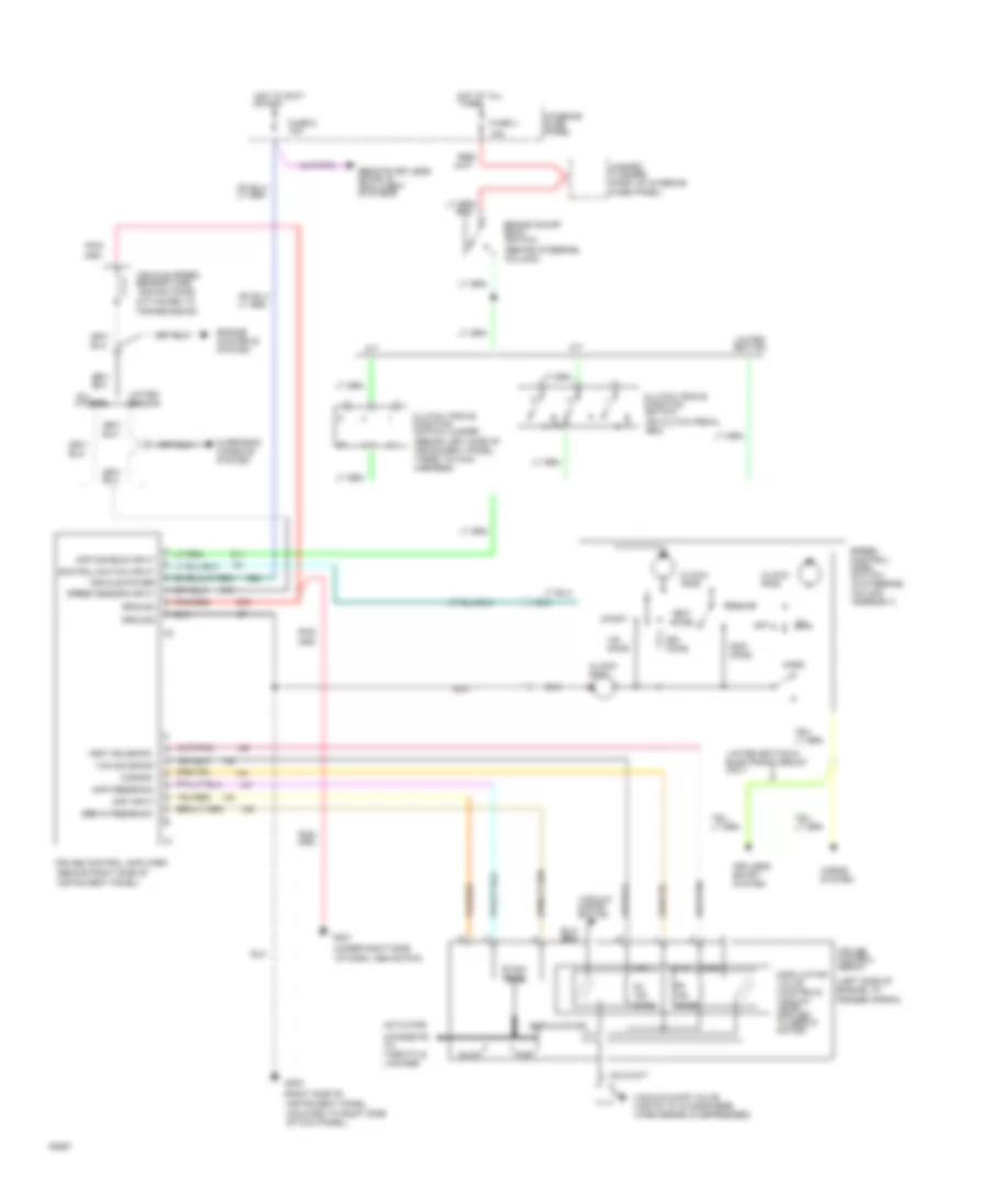 4.0L, Cruise Control Wiring Diagram for Ford Explorer 1994